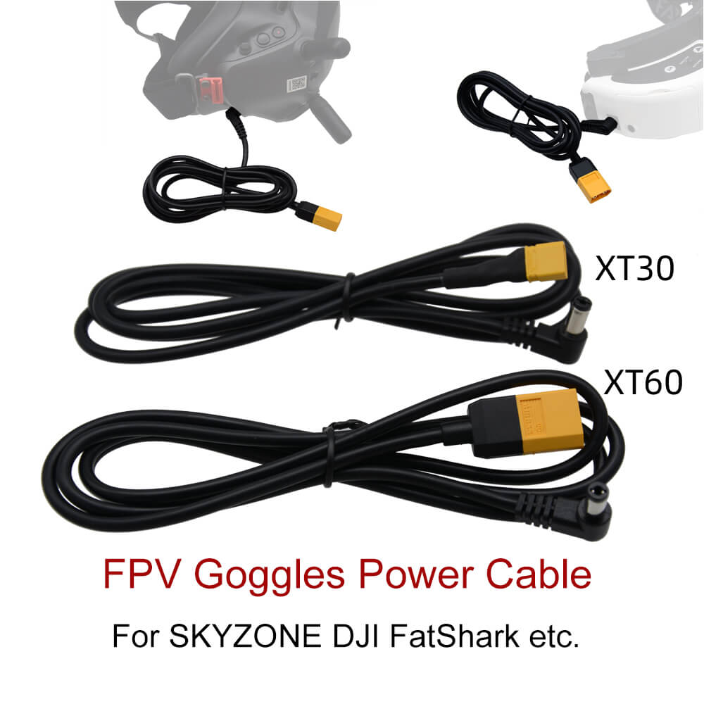Skyzone Sky04X Pro Oled Fpv Goggles - Cable de alimentación para gafas FPV