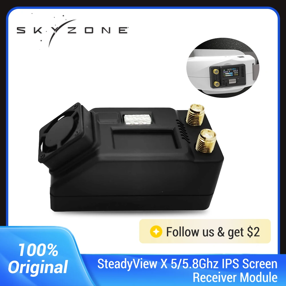 Módulo Receptor Skyzone Steady - Skyzone Steadyview X Receiver Module reseña y precio