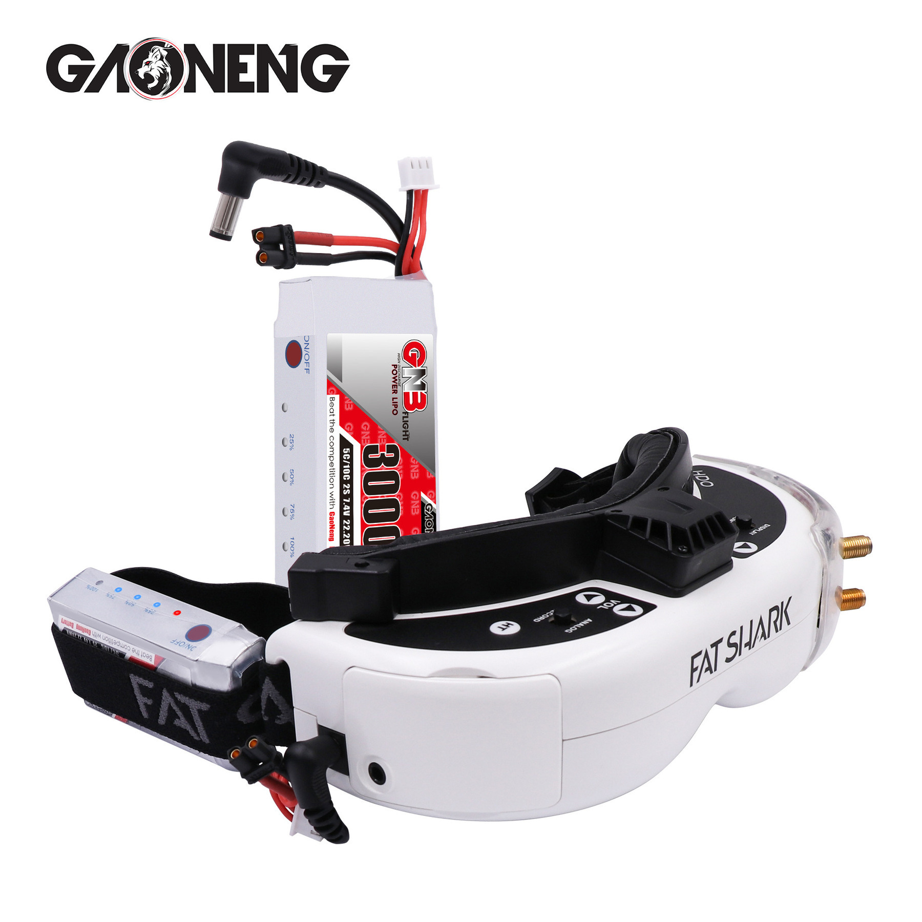 Batería Lipo GNB 2S 7,4 V 3000 - Skyzone Sky04X Pro Oled Fpv Goggles reseña y precio