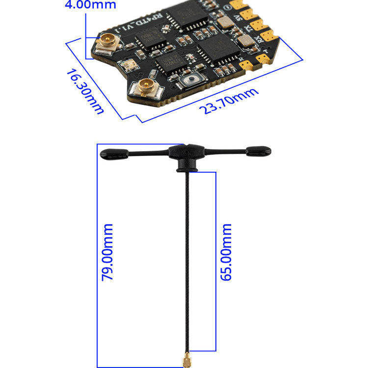 Receptor RadioMaster RP4TD Exp - Foxeer Reaper Extreme 2.5W Vtx reseña y precio